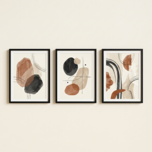 Meridian Framed Wall Art Triptych