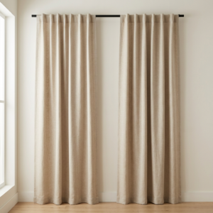Elara Linen-Blend Curtain Pair 84