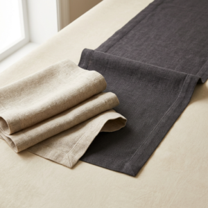 Laurel Linen-Blend Table Runner Set